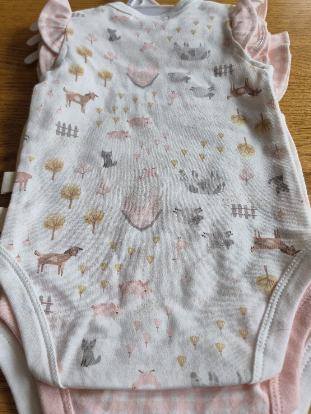 Rabbit + Bear Baby Girl Onesies 6-9 Months - Picture 6 of 16